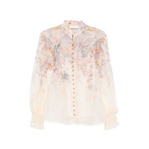 Zimmermann Women Ascent Linen And Silk Blouse